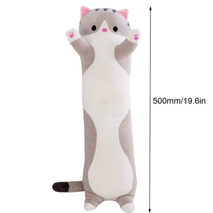 Cat Cuddly Toy Side Sleeper Pillow Children Plush Toy Cat Cushion Decorative Kitten Cute Plush Stuffed Toys Cute Gifts