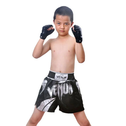 New Leather Half Finger Kids Children Karate Boxing Gloves